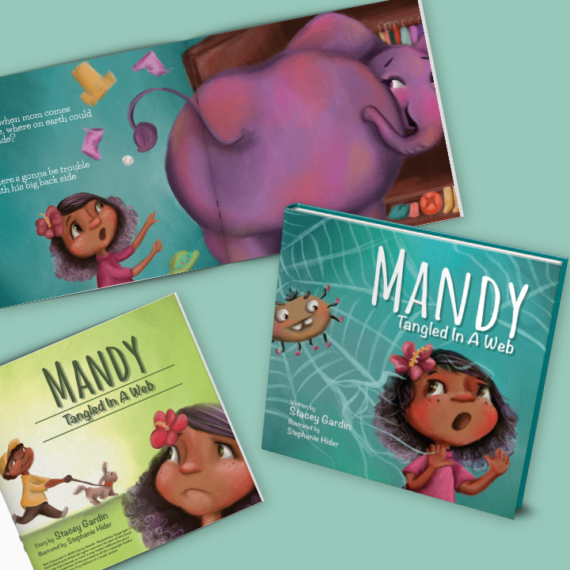 Mandy | Tangled in a Web | Children's Book about a girl that learns how quickly you can get tangled in a web of lies.